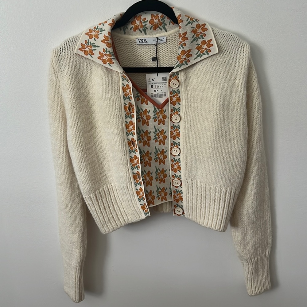 Zara sweater and tank